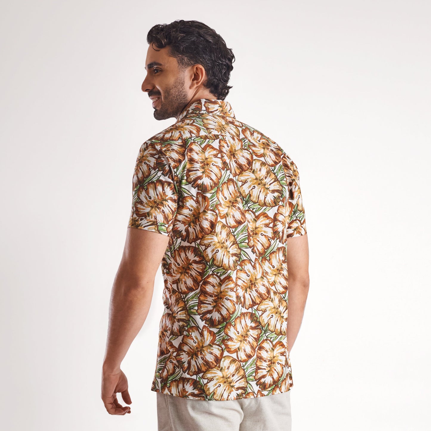 Camisa slim fit estampada
