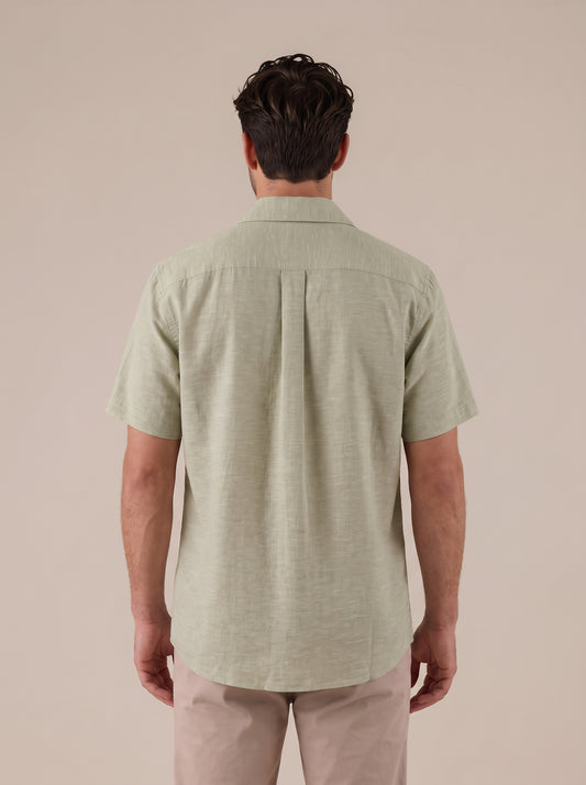 Camisa manga corta verde claro