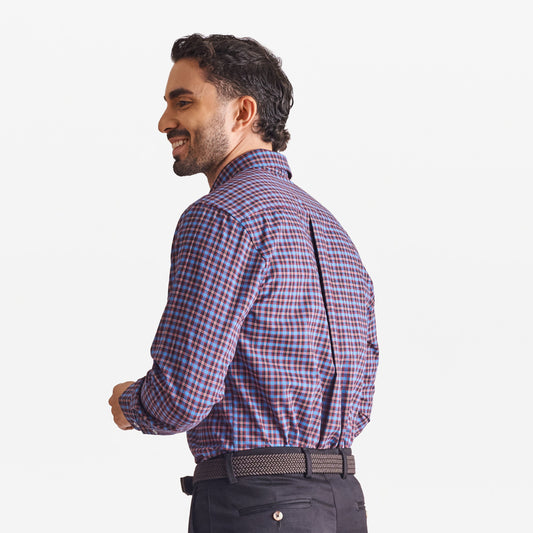 Camisa regular fit a cuadros