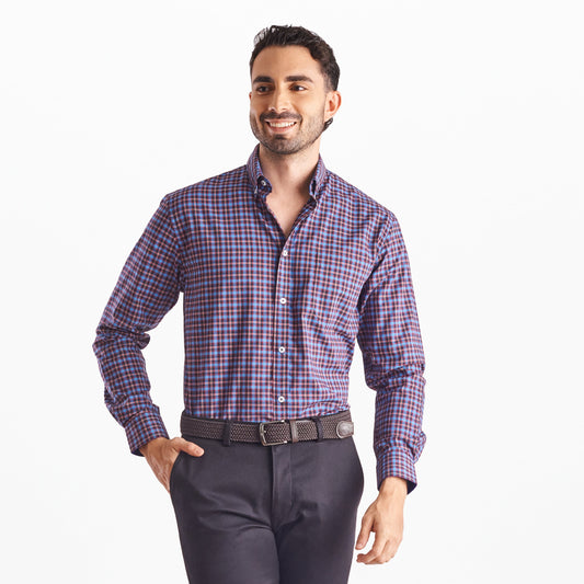 Camisa regular fit a cuadros