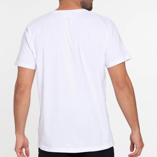 Camiseta cuello redondo color blanco