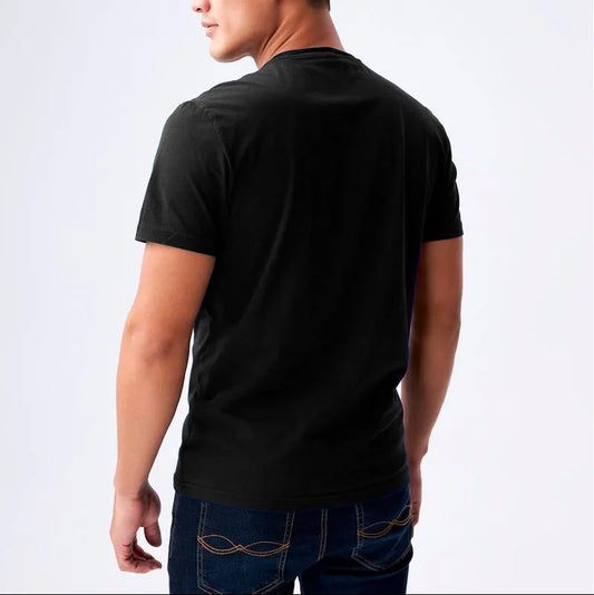 Camiseta cuello redondo color negro