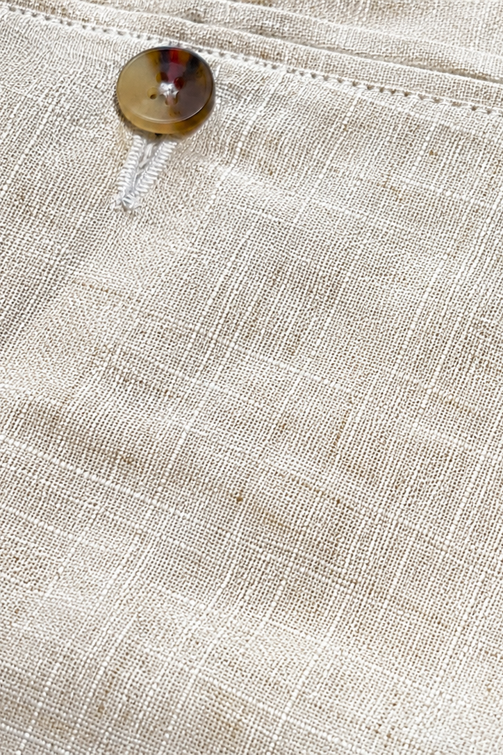 pantalón regular fit beige