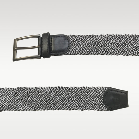Cinturón trenzado color negro