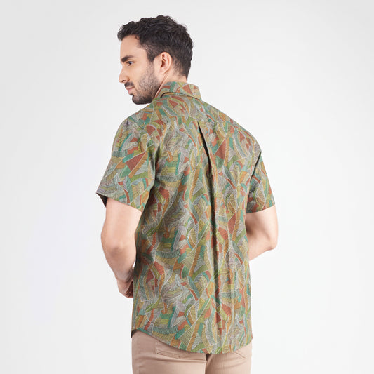 Camisa regular fit estampada
