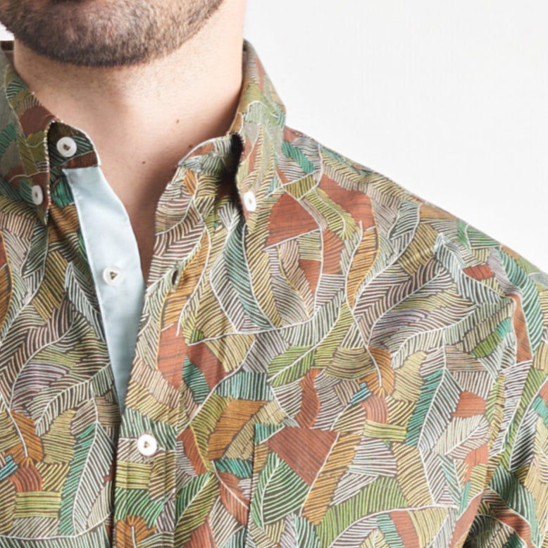 Camisa regular fit estampada