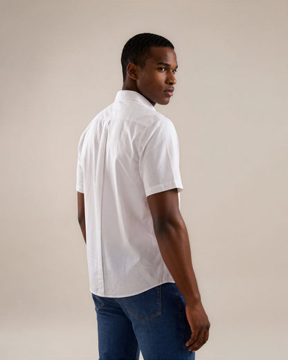 Camisa manga corta blanco