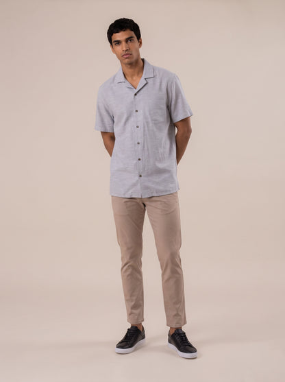 Camisa manga corta azul