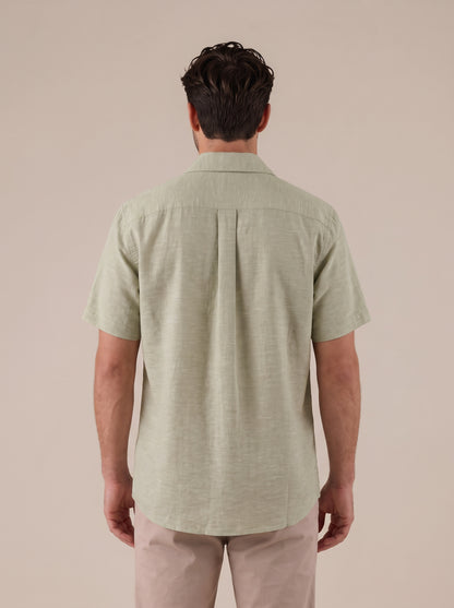 Camisa manga corta verde claro