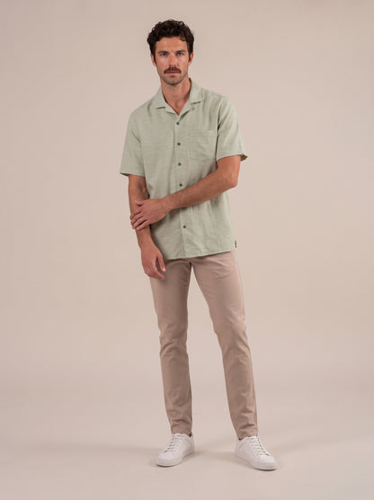 Camisa manga corta verde claro