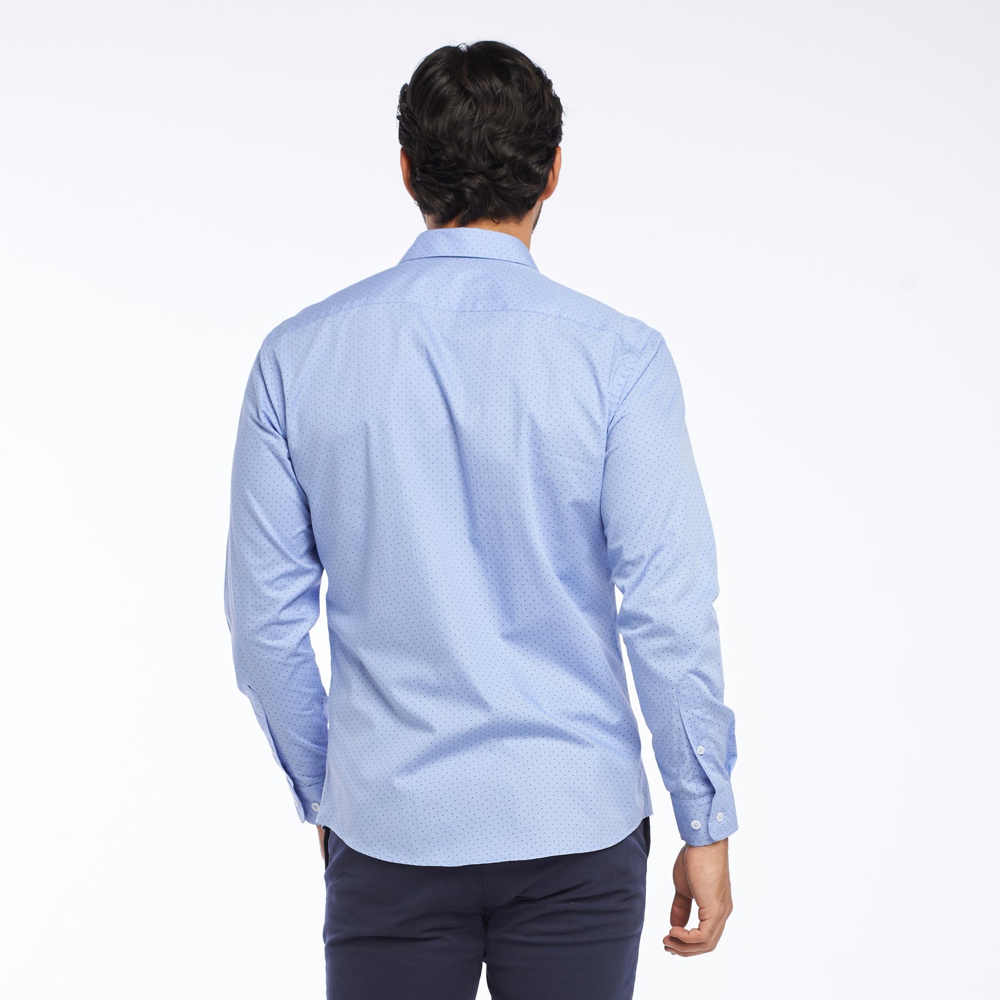 Camisa slim fit color azul claro