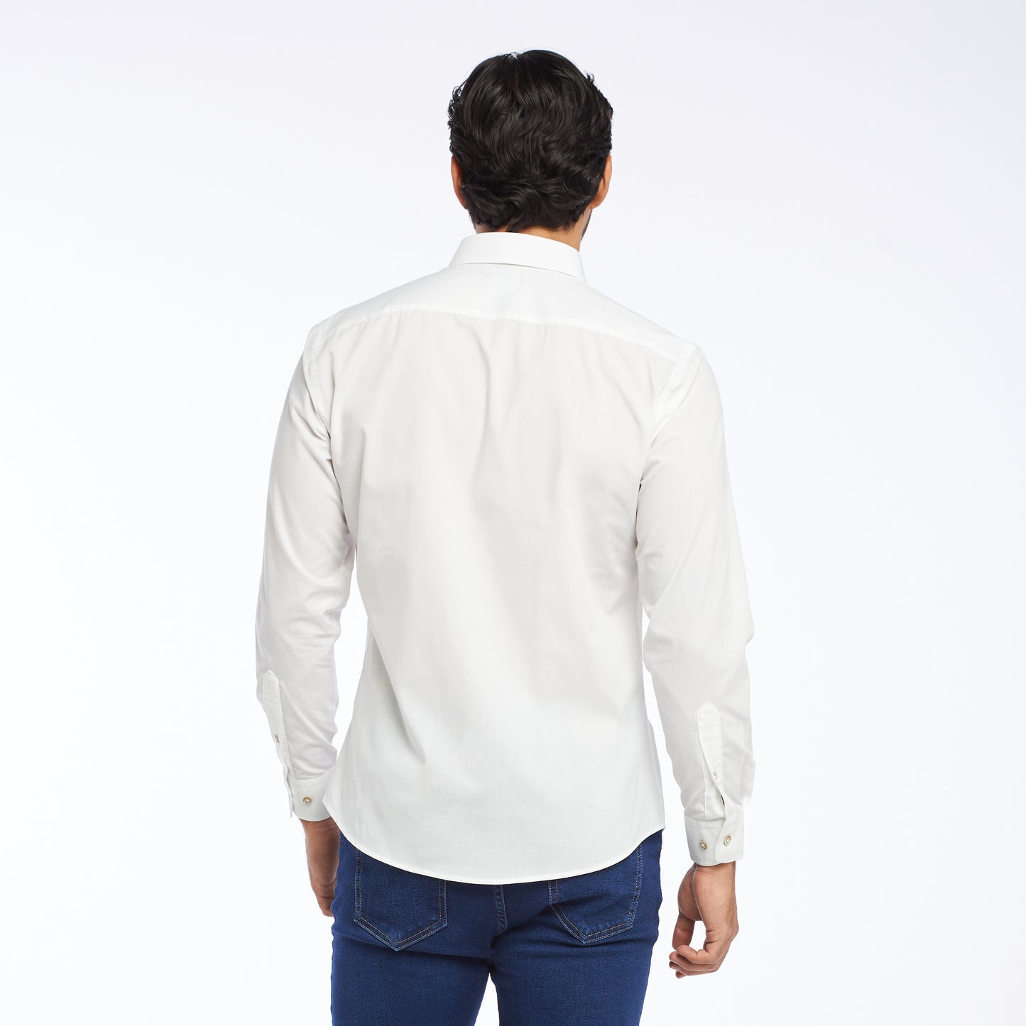 camisa manga larga blanca