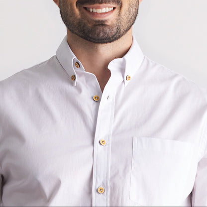 Camisa regular fit color blanco