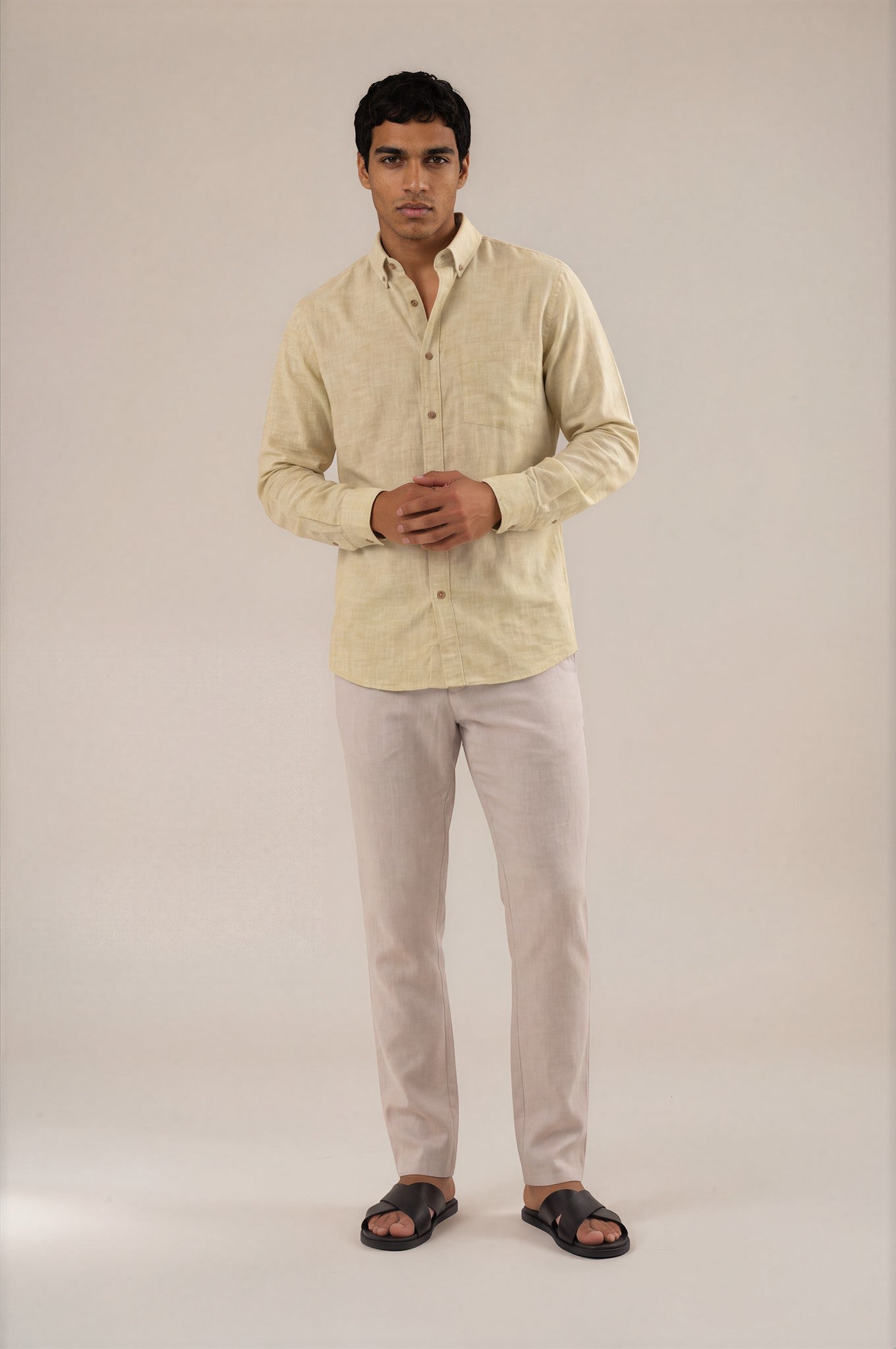 Camisa manga larga regular fit arena