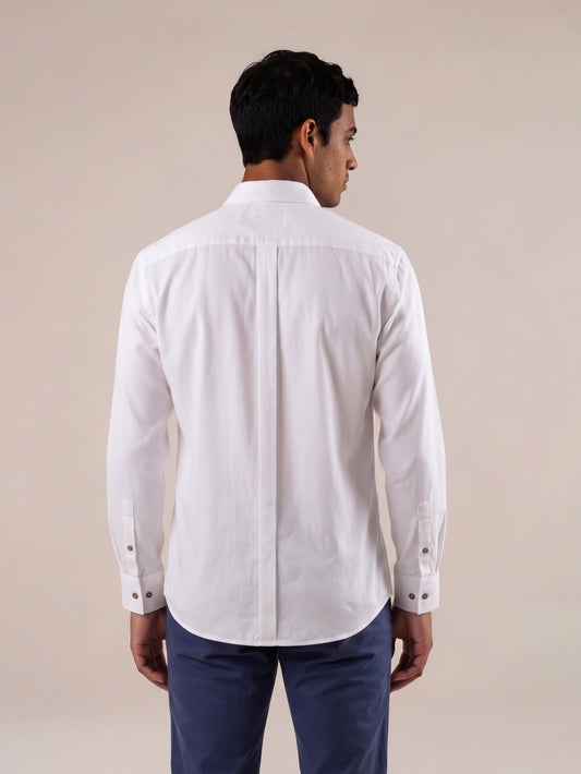 Camisa regular fit blanco