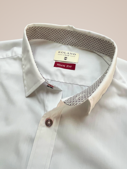 Camisa slim fit blanco