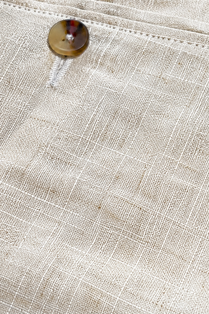 pantalón regular fit beige