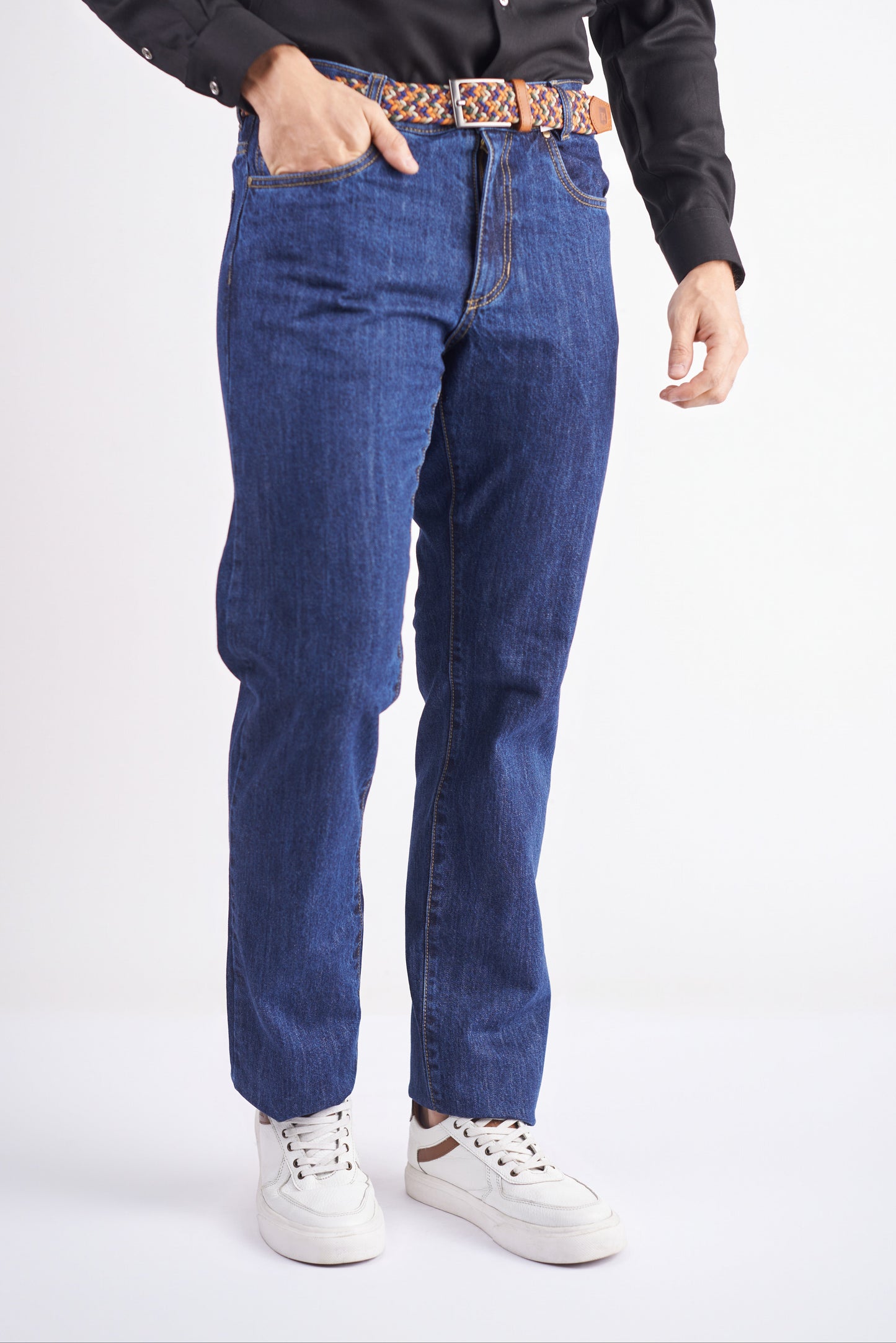 Jean slim fit color índigo