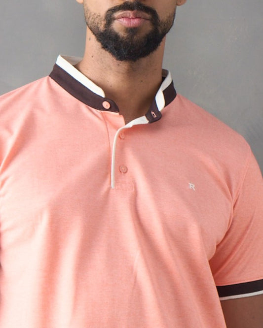 Camiseta tipo polo regular fit blanco