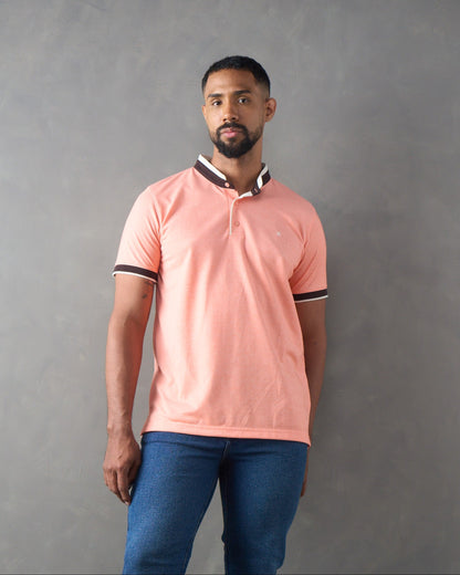 Camiseta tipo polo regular fit blanco