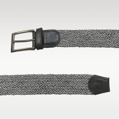 Cinturón trenzado color negro