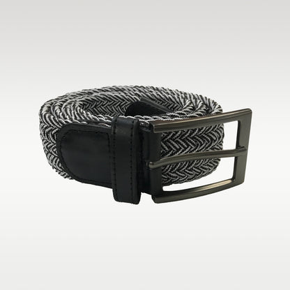 Cinturón trenzado color negro