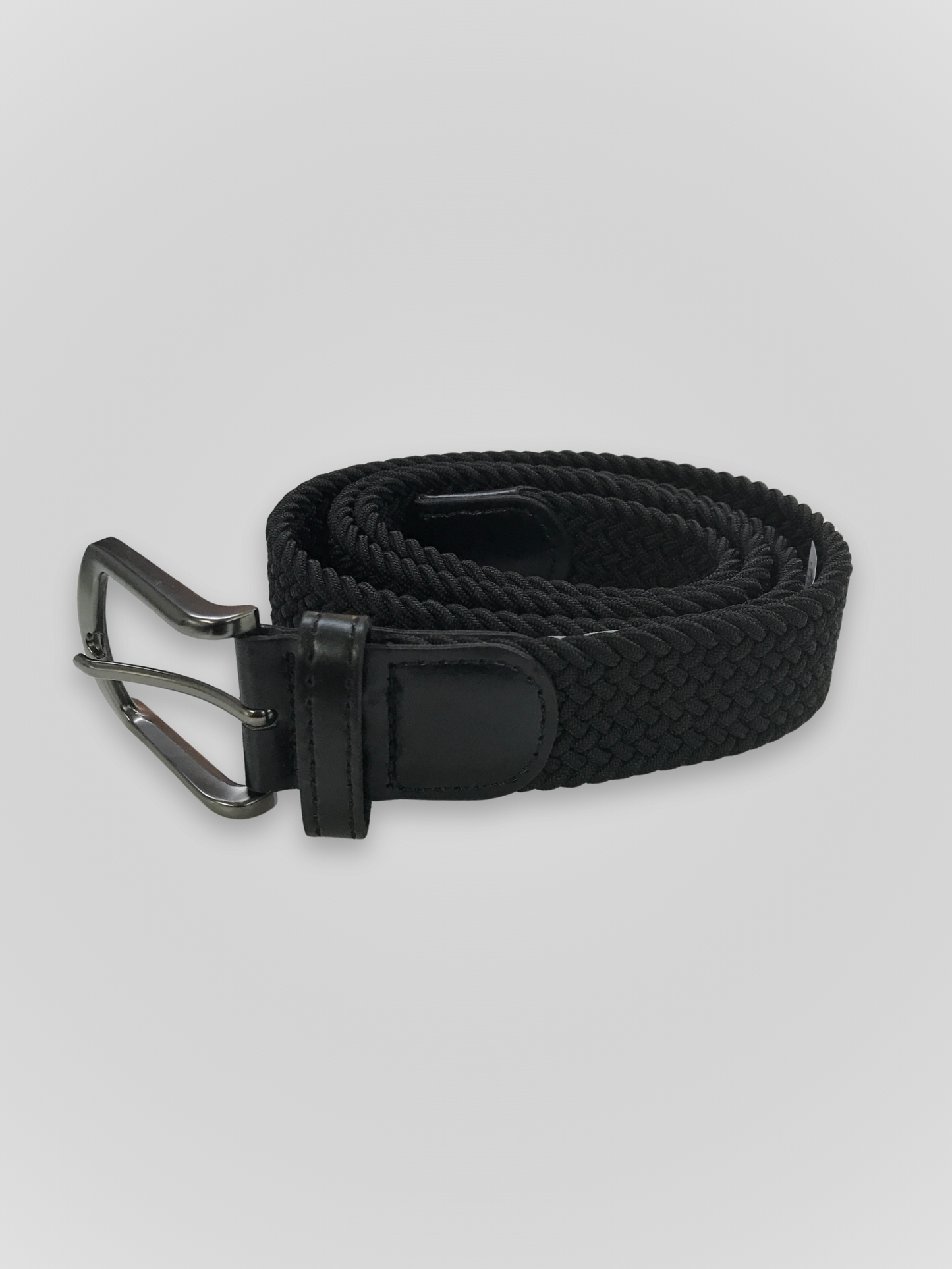 Cinturón trenzado negro