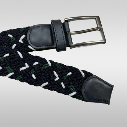 Cinturón trenzado color azul