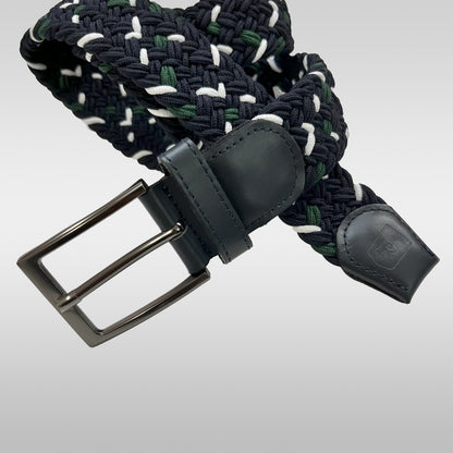 Cinturón trenzado color azul